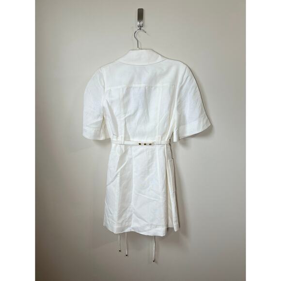 NEW NWT Aje. Ana Mini Dress Ivory US Size 4 - Picture 4 of 7